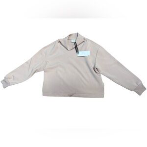 Varley Double Soft Blush Set Pink Long Sleeve Top + Matching Pants (S) - NWT